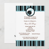 5x7 Black Lady Bug Verjaardagsfeest Uitnodigen Kaart (Voorkant / Achterkant)