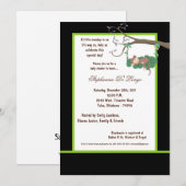 5x7 Black Monkey Baby shower Uitnodiging (Voorkant / Achterkant)