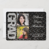 5x7 Black Steel Metal Wall Senior Aankondiging (Voorkant)