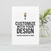  5x7" blanco promotieactiviteiten kaart (Staand voorkant)