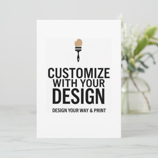  5x7" blanco promotieactiviteiten kaart (Staand voorkant)