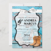 5x7 Blauwe Houten Schuur Deurlaarzen Landelijk Rus Kaart (Voorkant)