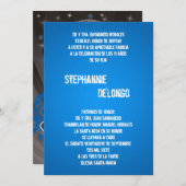 5x7 Blue DJ Spin Platenspeler Quinceanera Uitnodig Kaart (Voorkant / Achterkant)