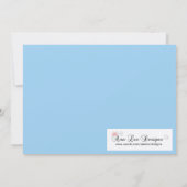 5x7 Blue Masquerade Sweet 16 Birthday Invitation Kaart (Achterkant)