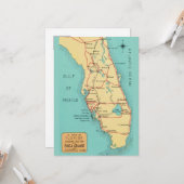 5x7 Boca Grande Useppa Island Florida Kaart (Voorkant / Achterkant in situ)