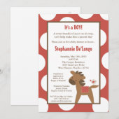 5x7 Boerderij Animal Horse Bird Baby shower Uitnod Kaart (Voorkant / Achterkant)