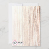 5x7 Boots Country Rustic WesternWedding Invitation Kaart (Achterkant)