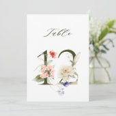 5x7 Botanisch Bloem Motief Nummer 12, Tafelkaart Kaart (Staand voorkant)