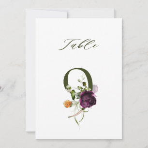 5x7 Botanisch Bloemmotief Nummer 9, Tafelkaart Kaart