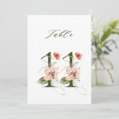 5x7 Botanische Bloem Nummer 11, Tafelnummer (Staand voorkant)