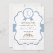 5x7 Boy Blue Het is een Baby shower-uitnodiging Kaart (Voorkant)