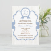 5x7 Boy Blue Het is een Baby shower-uitnodiging Kaart (Staand voorkant)