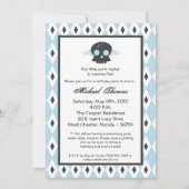 5x7 Boy Punk Skull EMO Birthday Party Invitation Kaart (Voorkant)