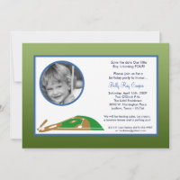 5x7 Boy Sports Baseball Baby shower Uitnodiging