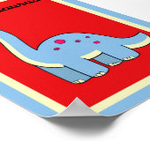 5X7 Brontosaurus Dinosaurus Wall Art Poster (Hoek)