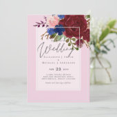 5x7 Bruidsboeket Droom Blauwe Roze Huwelijk Budget (Staand voorkant)