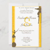 5x7 bruiloft uitnodiging grillige carnaval fair (Voorkant)