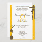 5x7 bruiloft uitnodiging grillige carnaval fair (Voorkant / Achterkant)