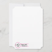 5x7 bruiloft uitnodiging wit wassen hout schuur de (Achterkant)