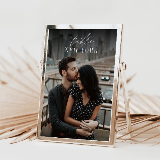 5x7 Bruiloftsreis Bestemming Fototafel Kaart