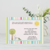 5x7 Bunny Rabbit Egg Hunt Easter Lunch Invitation Kaart (Staand voorkant)