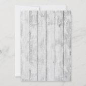 5x7 Burlap Mr. en Mrs. Banner bruiloft uitnodiging (Achterkant)