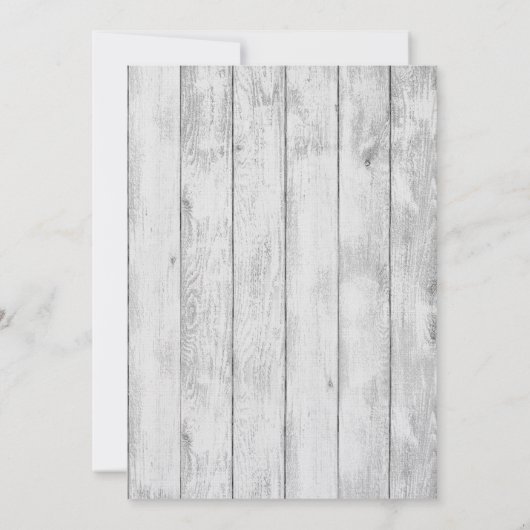 5x7 Burlap Mr. en Mrs. Banner bruiloft uitnodiging (Achterkant)