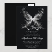 5x7 Butterfly Quinceanera Birthday Uitnodiging (Voorkant / Achterkant)