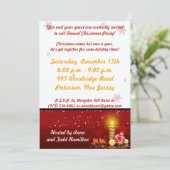 5x7 Candle Night Kerstfeest uitnodiging (Staand voorkant)