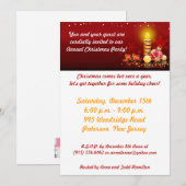 5x7 Candle Night Kerstfeest uitnodiging (Voorkant / Achterkant)