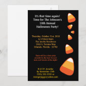 5x7 Candy Corn Halloween Costume Party Invitation Kaart (Voorkant / Achterkant)