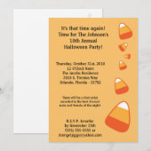 5x7 Candy Corn Halloween Costume Party Invitation Kaart (Voorkant / Achterkant)