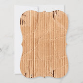 5x7 Cardboard Flap White Ribbon Weduwen Uitnodigin Kaart (Achterkant)