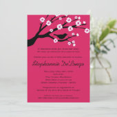 5x7 Cherry Blossom Tree Baby shower Uitnodiging (Staand voorkant)