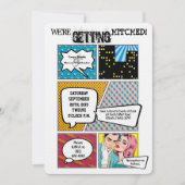 5x7 Comic Strip Book Pop Art Co Wedding Invitation Kaart (Voorkant)