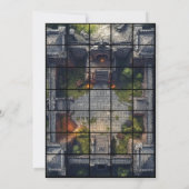 5x7 Courtyard Paper Gridmap Kaart (Achterkant)