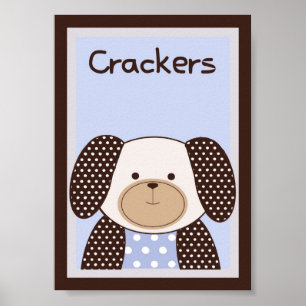 5x7 "Cracke" Graham Crackers Baby Beddengoed Wall Poster