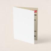 5x7 creme roos bruiloft uitnodigen SAVE THE DATE Folie Kaarten (Voorkant)