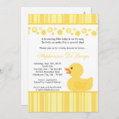 5x7 de gele RubberUitnodiging van het Baby shower Kaart (Voorkant / Achterkant)