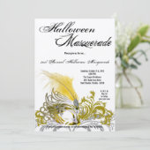 5x7 de gele Uitnodiging van het Kostuum van (Staand voorkant)