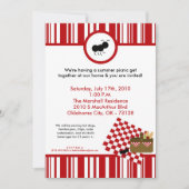 5x7 de Uitnodiging van de Barbecue van de Picknick (Voorkant)