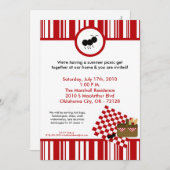 5x7 de Uitnodiging van de Barbecue van de Picknick (Voorkant / Achterkant)