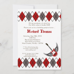 5x7 de Uitnodiging van de Partij van de Verjaardag