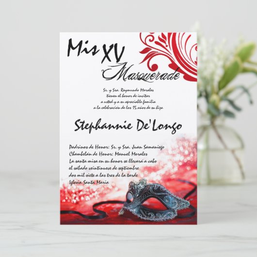 5x7 de Uitnodiging van de Verjaardag van (Staand voorkant)