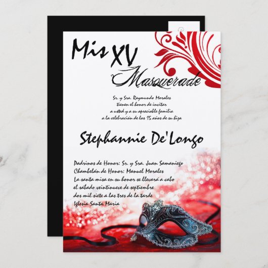 5x7 de Uitnodiging van de Verjaardag van (Voorkant / Achterkant)