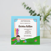 5x7 de Uitnodiging van het Baby shower van het (Staand voorkant)