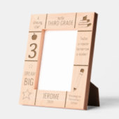 5x7 DERDE GRAAD Basisschool Foto Aangepast Gegraveerde Lijstjes (Links)