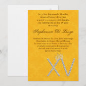 5x7 Diamond Topaz Quinceanera Verjaardag Uitnodigi Kaart (Voorkant / Achterkant)