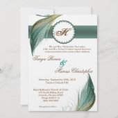 5x7 dierlijke kwartel veer vogel bruiloft uitnodig kaart (Voorkant)