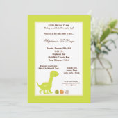 5x7 Dinosaur Baby shower Uitnodiging (Staand voorkant)